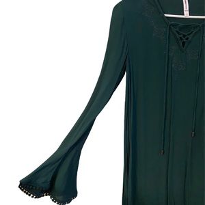 long sleeve boho dress